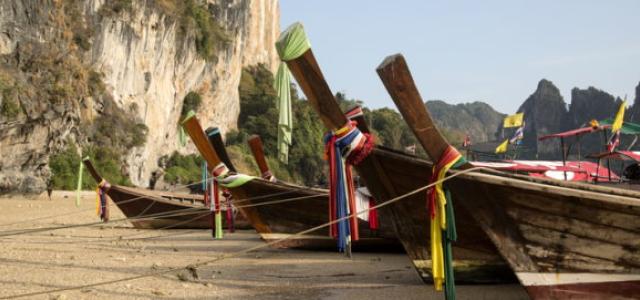 boats on shore